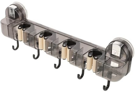 IWOWHERO Besenhalter-wandhalterung Aus Leichtem Und Verschleißfestem Material Mopphalter Zum Aufhängen Wand Organizer Für Küche Und Bad Geeignet Für Mopp Besen Und Andere Haushaltsgegenstän