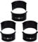 Pirhosigma Set of 3 Kinds Front Derailleur Adjust Conversion Clamp Shim Spacer Adapter Sheet 28.6 to 31.8 to 34.9mm Aluminum Alloy for MTB Mountain Road Bicycle
