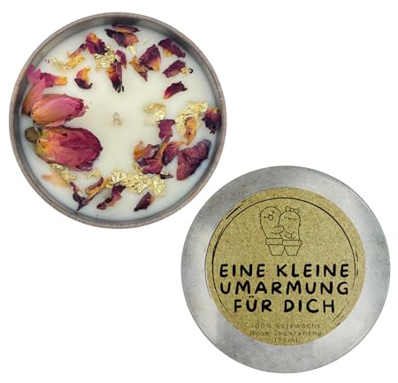 DochtFreund | Kaktus Umarmung Duftkerze | Lustiges Dankeschön Geschenk für Beste Freunde | Sojawachs Unikat