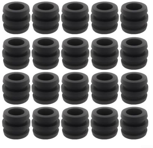 Fußballtisch-Zubehör, 20 Stück, Gummipuffer perfekt für Kickertische und Fässer (20 Stück)