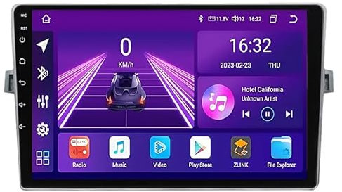 Jrfeng Android 11 Autoradio Radio Für Toyota Verso R20 2009-2018, 9 Zoll HD Touchscreen GPS Navigation Mit Bluetooth WiFi Lenkradsteuerung carplay,V2