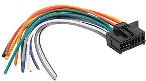 Miosugo Cablaggio stereo per auto, adattatore autoradio, 16 pin, ricambio per cavo stereo auto, ricambio per Pioneer 2350 DEH-150MP DEH150MP
