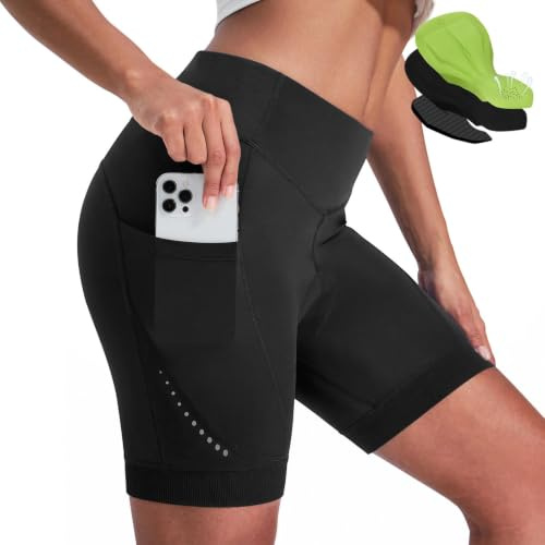 Nepest Rennradhose Damen Gepolstert Kurz, Reflektierend, Atmungsaktiv XL