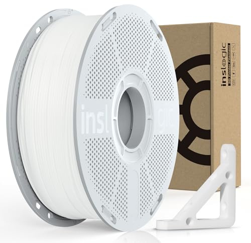 Inslogic Vorgetrocknetes PC 3D Drucker Filament 1,75 mm, Natur, 1 kg | Schlagfest & Langlebig, Hitzebeständig Bis 101°C, Hohe Festigkeit & Steifigkeit, Für Technische Funktionsteile