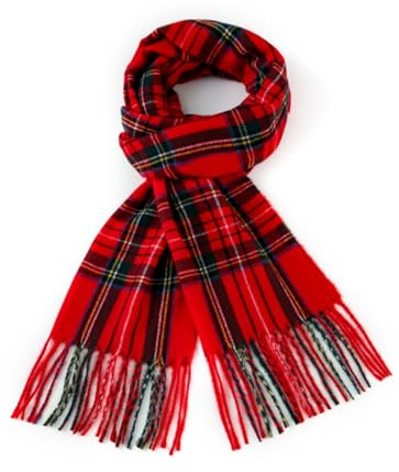 QSZHSL Retro Damen Tartan Schal, Herren Herbst Baumwolle kariert Schal, Weicher Karierter Karierter Schal Wickelschal Decke Schals, Tartan Schultertuch Plaid Deckenschal Modeschal Weicher