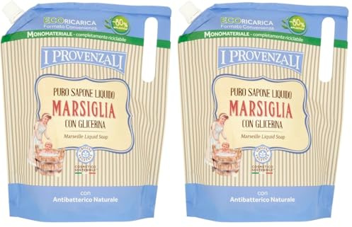 I Provenzali | Ecoricarica Sapone Marsiglia Liquido, 750 ml (Confezione da 2)