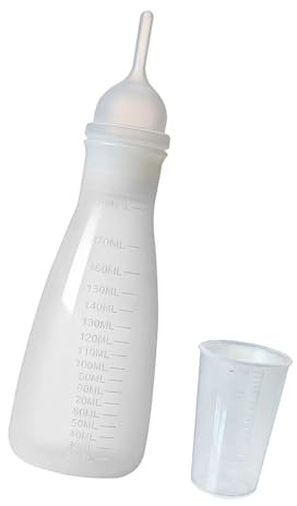 Sharplace pour Chat et Chien, Distributeur de Lait, d'allaitement avec tétine et Couvercle pour Petits Animaux (Chiots, Lapins, etc.) en