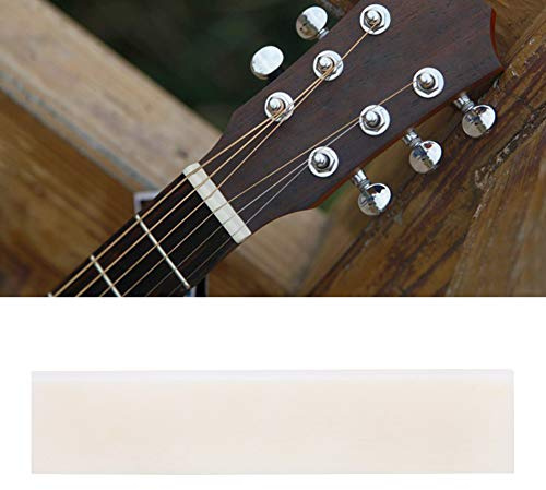 Xiuganpo Buffalo Bone Nut String Pillow Perfect Replacement String Nut for Guitar and Bass 5 Pcs for Music Lovers (1 Pack)