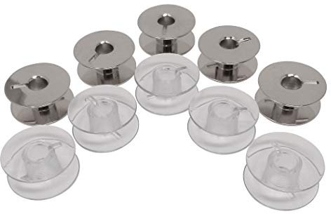 ZickZackNaehmaschine Metall Spulen und Kunststoff Spulen (Unterfaden) für Veritas (ehem. DDR Nähmaschine) 10 St.