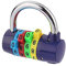 YUnnuopromi Cadenas de sécurité à 4 chiffres avec code pour valise - Couleur aléatoire.