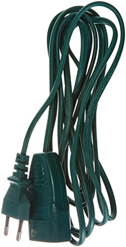 Meister Euro-Verlängerung - 3 m Kabel - grün - Kunststoffleitung - IP20 Innenbereich - Ideal für Lampen & Lichterketten / Verlängerungskabel / Euro-Stecker / Euro-Kupplung / 7431330