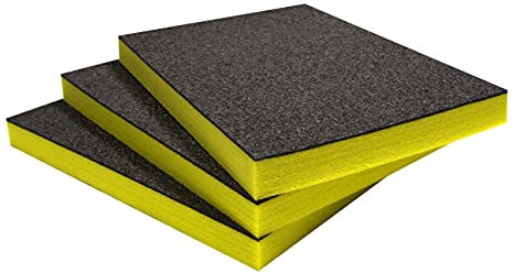 Shadow Foam Multi-Packs - Pack of 3: 600mm x 420mm x 50mm | Cut and Peel Foam für Werkzeugkästen, Werkzeugkisten, Flight Cases & Werkzeugaufbewahrung | Lean, 5S, Kaizen & Lagerkästen