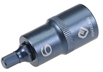 sourcing map 1/2 Drive x H6 (6mm) Hex Bit Socket, S2 Steel Bits, CR-V Sockets Metric 2 Length (for Hand Use Only) Blue