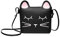 whatUneed Nette kleine Mädchen Umhängetasche Handtasche Geldbörse, Prinzessin Mini Taschen, Cat Cross Body Messenger Bag (black)