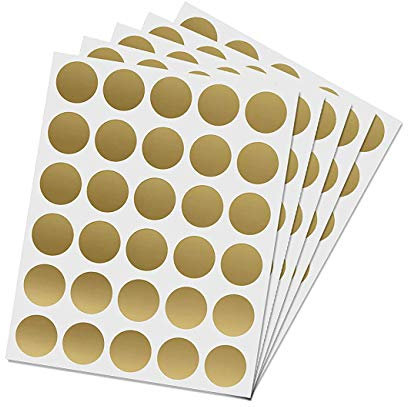Rubbel Etiketten,6 Blatt 180er Pack Runde Rubbellos Aufkleber Scratch Off-Etiketten GoldRubbelkarten Überraschung Rubbelsticker für Party Hochzeit Geburtstag Einklebebuch Postkarte 1 Zoll