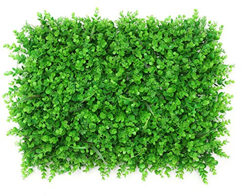 QIAOH Haie De Buis Artificiel 4PCS, Plantes DÉCorations Murales, Haie De Jardin Artificielle, Haie Artificielle Clôture Brise-Vue Pelouse, pour Mur De Jardin Vertical