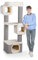 CanadianCat Company | Kratzbaum Ottawa - beige - XXL mit Ø18 cm dicken Sisalsäulen | Katzenhäuschen, Katzenhöhle