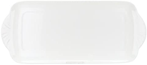 Villeroy & Boch Königskuchenplatte Arco weiß Bone China Spülmaschinenfest 34,6 cm x 15,4 cm Simpel Dessertteller