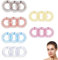 18 Stücke Voll Kreisförmig Stretch Kamm Flexibler Kunststoff Kreis Kamm Stretch Haarkamm Stirnband Haarbandhalter für Frauen Mädchen, 6 Farben