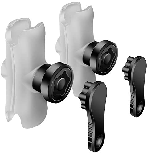 iMESTOU Anti-Theft Lock Security Knob and Key Knob Fit for RAM B Size Mounts or Other Motorcycle/Bike 1 Ball Double Socket Holder (2)