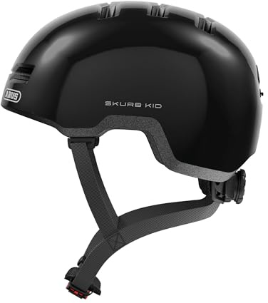 ABUS Casque Enfant Skurb Kid Style Skater, shiny black, S