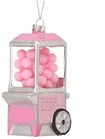 Pink Cotton Candy Machine Ornament