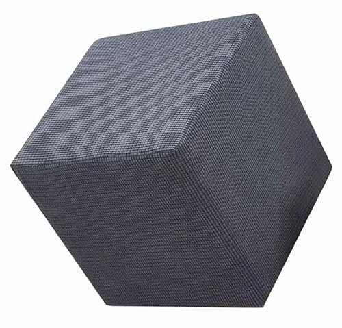 Hockerbezug Fußhocker Rund/Quadratisch/Rechteckig 40x40/50x50 Ottoman Cover Ottomane Schonbezug Hocker Hussen für Fußhocker Stretch Ottomane Abdeckung Hocker Protector Hockerabdeckung (Color : C, SI