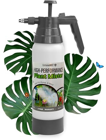 EXTREMEMIST Hochdruck-Gartensprüher | Outdoor/Indoor Home, Rasen, Garten & Pflanzennebel | Gartenbau-Handpumpensprüher | Verstellbare Messingdüse | Pflanzenbefeuchter | 20/907.2 g Flasche (567.0 g)