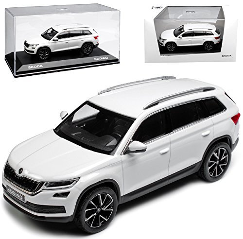Norev ?Koda Kodiaq SUV Moon Weiss Ab 2017 1/43 Modell Auto mit individiuellem Wunschkennzeichen