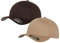 2er Flexfit Unisex Wooly Combed Cap Baseball Caps graue Unterseite S M L XL XXL Basecap Mütze, L/XL, 1x Braun + 1x Stone + 1x HL-Kauf Notizblock