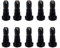 10 PCS iPartsAcheter pour vis de Port de Recharge pour iPhone 7 et 7 Plus (Noir)