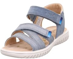 Superfit Mädchen Sparkle Sandale, Blau Silber 8000, 32 EU Weit