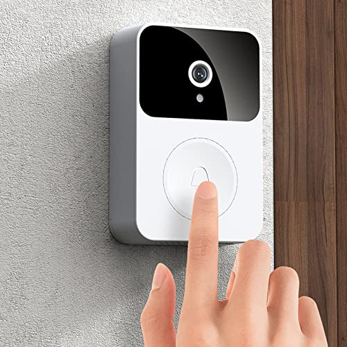 Campanello video remoto senza fili intelligente, chiamate bidirezionali, foto, registrazione, controllo APP, campanello visivo intelligente citofono domestico citofono HD Night Vision WiFi campanello