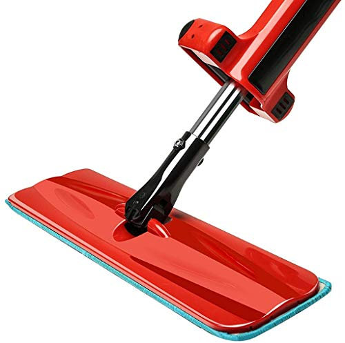 Mop Professionale in Microfibra Rotante per Pavimenti in Legno Duro con Manico in Acciaio Inossidabile Cuscinetti Piatti riutilizzabili per mop