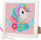 Daisen Art Diamond Painting Kinder with Frame,Einhorn Diamond Painting Kinder Mädchen Crystal Gem Art with Gift Box for Gift Home Wall Decor 18 * 18cm