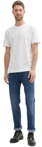 Tom Tailor Herren Marvin Straight Jeans, 10120 - Used Dark Stone Blue Denim, 36/30