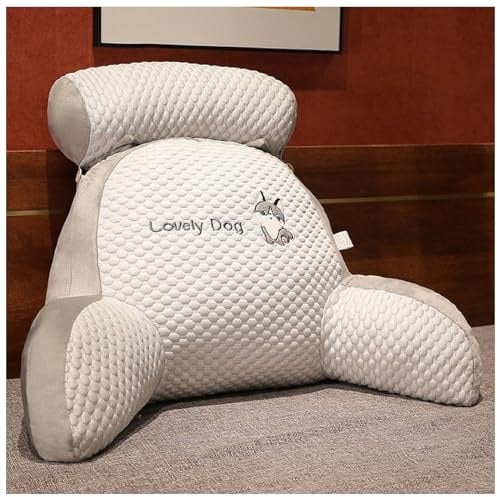 GLSAYZU Chillwave Rückenkissen, Mivoza Rückenkissen, Cartoon Pillow Rücken, Rückenstützkissen, Sitzkissen Bett, Bietet Rückenunterstützung (Grau, XL(70 x 50 x 25 cm))