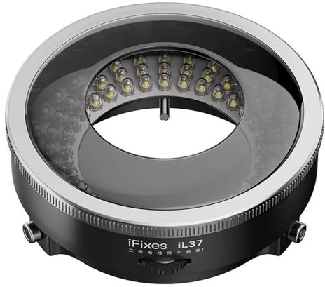 Mulcort Mikroskop, polarisiertes optisches System, LED-Beleuchtungsringlicht, 96 Stück LED-Lichtperlen, blendfreie Lichtquelle für Mikroskope