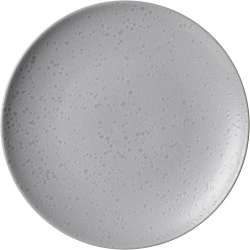 Ritzenhoff & Breker Kitwe Suppenschalen 6er Set, 20 cm, Tiefe Schalen mit matter Maserung, Unikate durch Reaktivglasur, Steingut, Grau