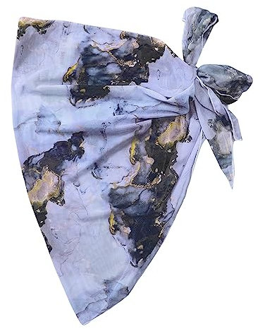 Damen 1 Stück Sheer Wrap Knot Cover Up Rock ohne Bikini Beach Wrap Bikini Shiny Wraps Cover Ups für Herren Uhren Markenuhren (Blue, S)