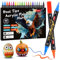 Acrylic Paint Pens Markers,60 Color Paint Markers Dual Fine & Brush Tips For Rock Painting,Fabric,Metal,Glass,Wood,Canvas,Ceramic,Plastic,Non-Toxic & Odor,Premium Art And DIY Craft Supplies