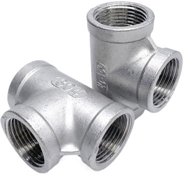 Raccordo for tubo a T a 3 vie filettato femmina in acciaio inossidabile SS304 1/8 1/4 3/8 1/2 3/4 1 1-1/4 1-1/2 2 BSP filettato(1/2)