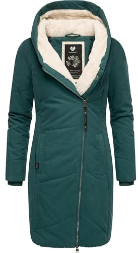 Ragwear Damen Wintermantel warmer Steppmantel lang mit Kapuze Gordon Long Intl XS-6XL