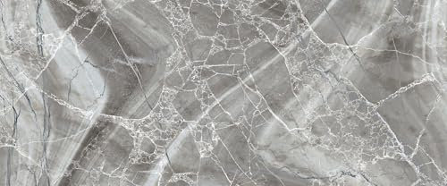 UNIK Nordic Vliestapete, BxH 150x280 cm, Graues Marmor Malerei Aquarell, Tapete Muster, Fototapete Wohnzimmer und Schlafzimmer, XXL Premium Wohntapete, Wandtapete, Mosaik Steintapete Made in Germany