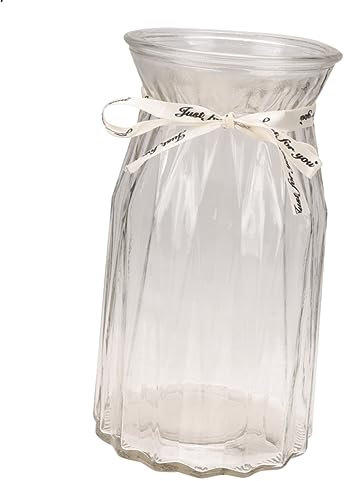 ULDIGI Nordische Stil Glas Blumenvase Hydrokultur Blumenflasche für Schreibtisch Deko Aufbewahrungsgefäß Heimblumenvase Kreativer Behälter für Pflanzen