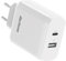 Qackenm 65W USB C Ladegerät, PPS GaN USB C Netzteil, 2-Port Schnellladegerät für MacBook Pro/Air, iPhone 16/16 Pro/15/14/13/iPad/AirPods, Dell XPS 13, Galaxy S24, Steam Deck (White, Ohne Ladekabel)