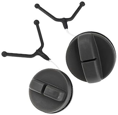 JOVERI 2 Teile/Satz Kettensäge Kraftstoffeinfülldeckel Gastank Motoröleinfülldeckel, for Husqvarna, 61 66 266 268 272 Kettensäge 501626602 Tankdeckel-Sicherheitsseil