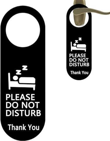Türschild Do Not Disturb – Do Not Disturb-Schild | Do Not Disturb-Türschild | Do Not Disturb-Schilder für Türen | Do Not Disturb-Türhänger | Acryl-Türschild für Büros, doppelseitiges