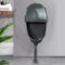 Wasserlose Urinale for Männer mit Deckel, Wandmontiertes Kunststoff-Urinal mit Manuellem Spülventil und Rohren for Garage, Schuppen, Hinterhof(Black)