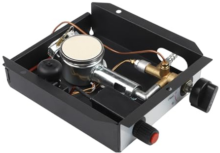 Hasaller Modules de brûleur de chauffage de terrasse 47000 BTU Boîtier de commande de brûleur de terrasse Pièces de rechange pour chauffe-tubes en verre avec thermocouple pour chauffe-propane